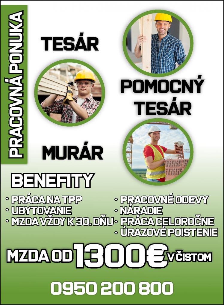 TOBI TEAN -  pracovná ponuka
